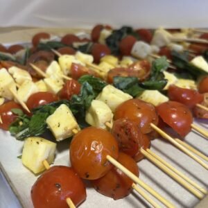 Brochetas queso/tomate (20 U)